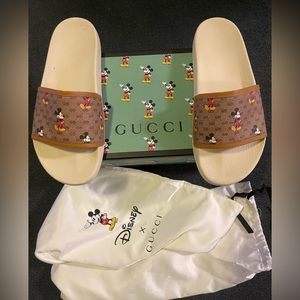 Used Supreme mini GG V.Mickey slide